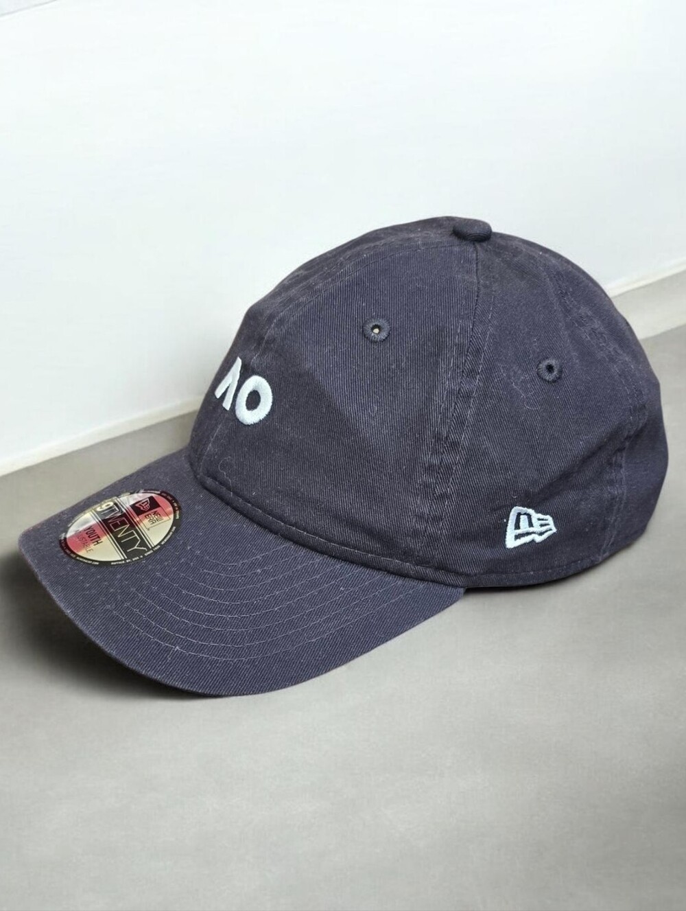 New Era Australian Open Navy Baseball Cap with Light Blue Embroidered Logo